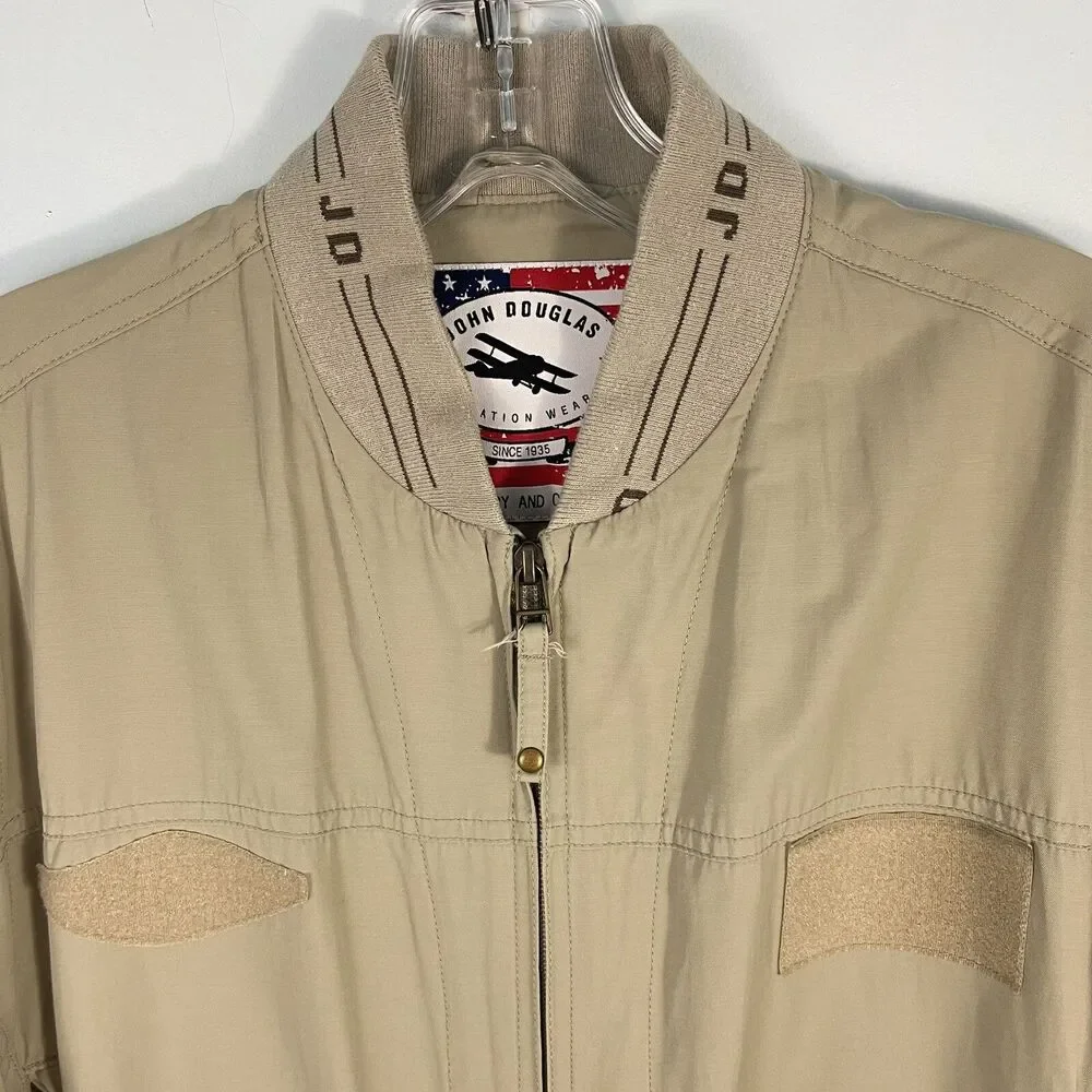 Pro Flight Suits by‎ John Douglas Aviator Khaki Pilots Jumpsuit Pants - Small